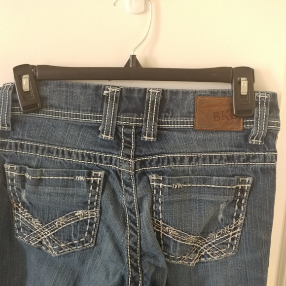 BKE Denim Payton Jeans Straight Leg Distressed 26R - Picture 3 of 6